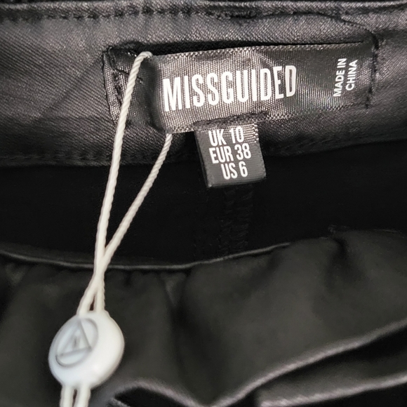 Missguided high waisted (paperbag) coated jeans/pants - Picture 3 of 8